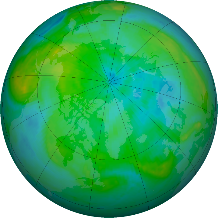 Arctic ozone map for 06 September 1998